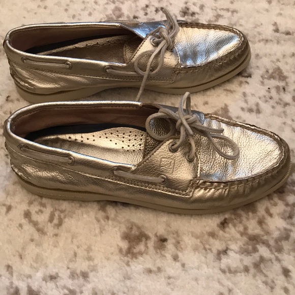 🌼 Sperry 🌼 gold top-siders - Picture 2 of 6